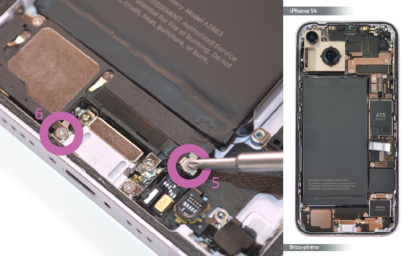 Comment changer le connecteur de charge sur iPhone 14 photo 1